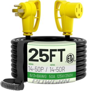 3. POWGRN Extension Cord for EV Charging
